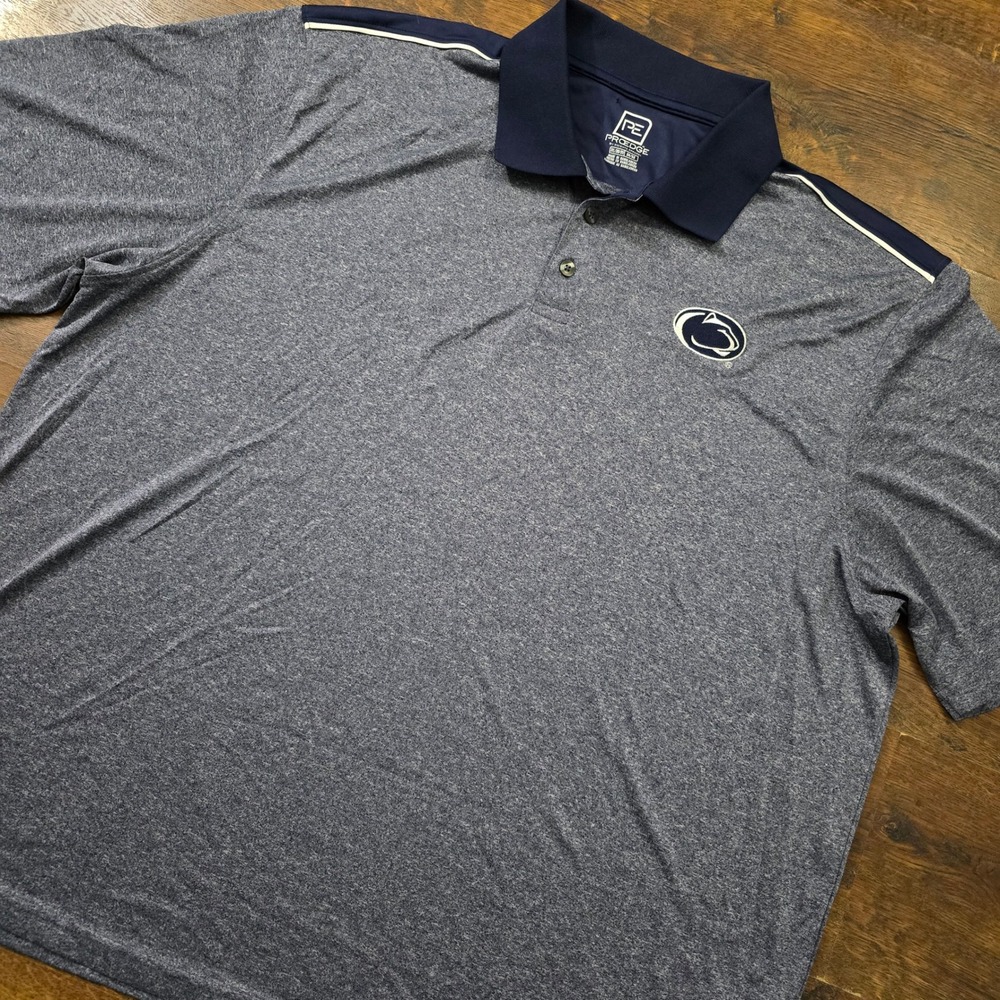 Proedge Penn State Nittany Lions Polo Shirt Mens 3XL Blue Heathered Short Sleeve